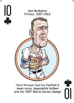 2007 Hero Decks Milwaukee Brewers Baseball Heroes Playing Cards #10♣ Don McMahon Front