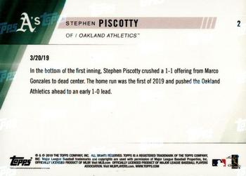 2019 Topps Now #2 Stephen Piscotty Back