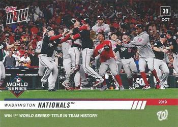 2019 Topps Now #1080 Washington Nationals Front