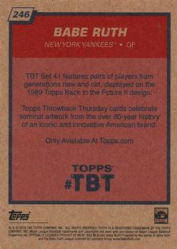 2019 Topps Throwback Thursday #246 Babe Ruth Back