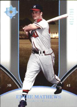 2006 Upper Deck Ultimate Collection #7 Eddie Mathews Front