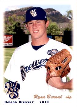 2010 Grandstand Helena Brewers #NNO Ryan Bernal Front