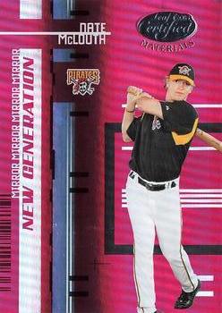 2005 Leaf Certified Materials - Mirror Red #229 Nate McLouth Front