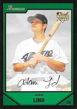 2007 Bowman #207 Adam Lind Front