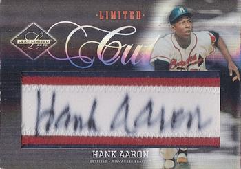 2005 Leaf Limited - Cuts Silver #2 Hank Aaron Front
