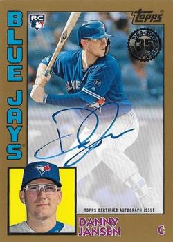 2019 Topps - 1984 Topps Baseball 35th Anniversary Autographs Gold #84A-DJ Danny Jansen Front