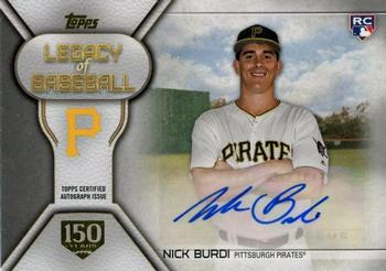 2019 Topps - Legacy of Baseball Autographs 150th Anniversary #LBA-NB Nick Burdi Front