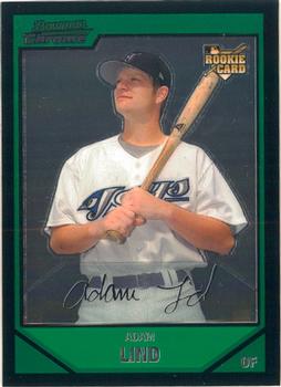 2007 Bowman Chrome #207 Adam Lind Front