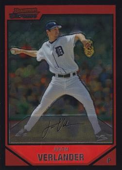 2007 Bowman Chrome #2 Justin Verlander Front