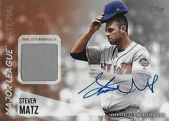 2019 Topps - Major League Material Autographs #MLAR-SMA Steven Matz Front