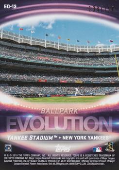 2019 Topps - Evolution Of 150th Anniversary #EO-13 Yankee Stadium Back