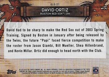 2019 Topps - Grapefruit League Greats #GLG-21 David Ortiz Back