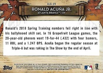 2019 Topps - Grapefruit League Greats #GLG-29 Ronald Acuña Jr. Back
