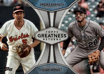 2019 Topps - Greatness Returns #GR-23 Brooks Robinson / Nolan Arenado Front