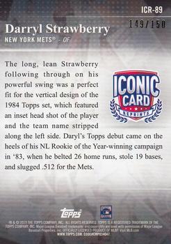 2019 Topps - Iconic Card Reprints 150th Anniversary #ICR-89 Darryl Strawberry Back