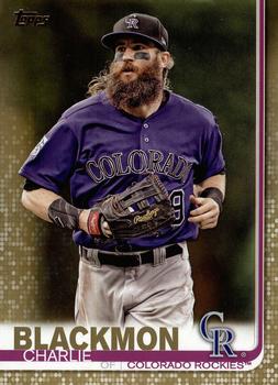 2019 Topps - Gold #16 Charlie Blackmon Front