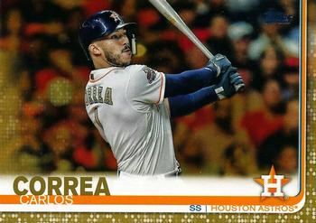 2019 Topps - Gold #32 Carlos Correa Front
