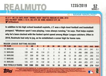 2019 Topps - Gold #52 J.T. Realmuto Back