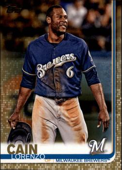 2019 Topps - Gold #330 Lorenzo Cain Front