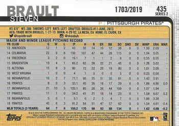 2019 Topps - Gold #435 Steven Brault Back