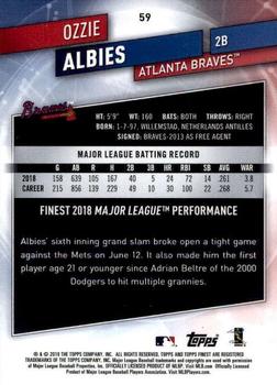 2019 Finest #59 Ozzie Albies Back
