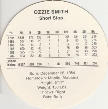 1990 Cadaco Discs #NNO Ozzie Smith Back