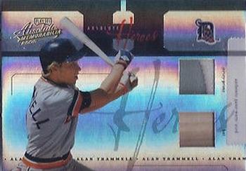 2005 Playoff Absolute Memorabilia - Heroes Swatch Double Spectrum Prime #AH-3 Alan Trammell B-J Front