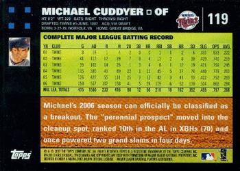 2007 Topps #119 Michael Cuddyer Back