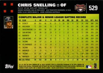 2007 Topps #529 Chris Snelling Back