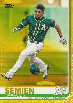 2019 Topps - Yellow #201 Marcus Semien Front