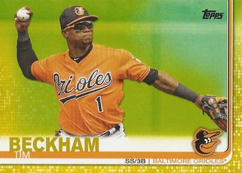 2019 Topps - Yellow #282 Tim Beckham Front