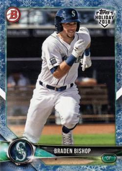 2018 Topps Holiday Bowman - White Snow #TH-BB Braden Bishop Front
