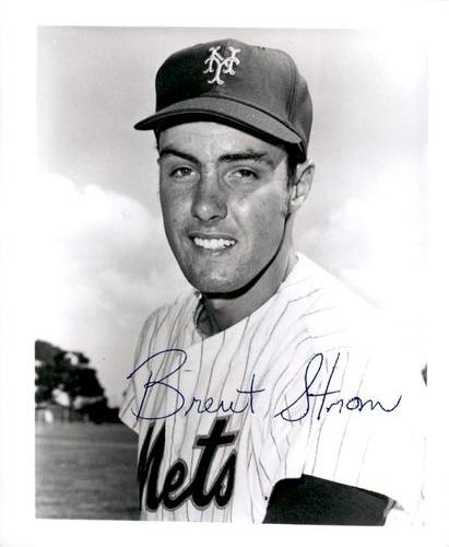 1972 New York Mets 4x5 Photos #NNO Brent Strom Front