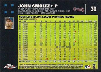 2007 Topps Chrome #30 John Smoltz Back