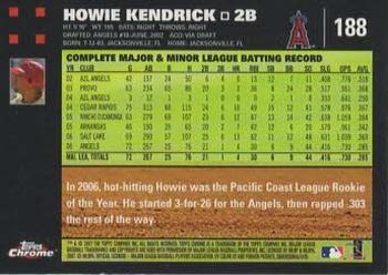 2007 Topps Chrome #188 Howie Kendrick Back