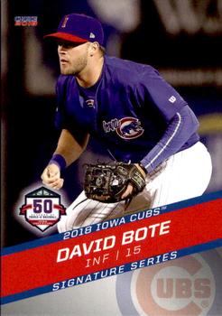 2018 Choice Iowa Cubs #05 David Bote Front