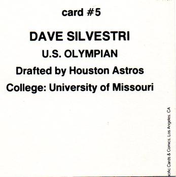 1991 Pacific Cards & Comics Team USA (unlicensed) #5 Dave Silvestri Back