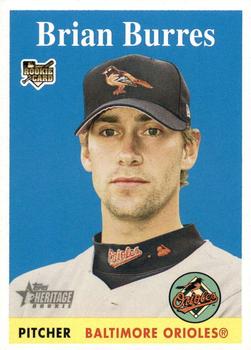 2007 Topps Heritage #113 Brian Burres Front