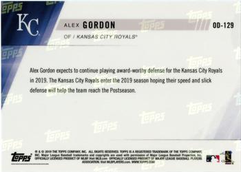 2019 Topps Now Road to Opening Day Kansas City Royals #OD-129 Alex Gordon Back