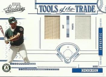 2005 Playoff Absolute Memorabilia - Tools of the Trade Swatch Double #TT-94 Rickey Henderson Front