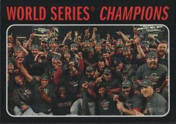 2019 Topps Heritage - Black Border #1 World Series Champions (Boston Red Sox) Front