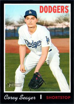 2019 Topps Heritage - Black Border #341 Corey Seager Front