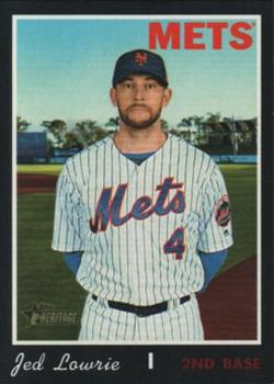 2019 Topps Heritage - Black Border #557 Jed Lowrie Front