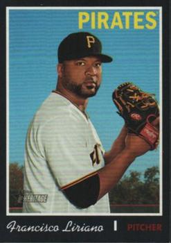 2019 Topps Heritage - Black Border #632 Francisco Liriano Front