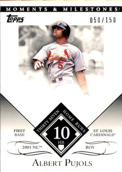 2007 Topps Moments & Milestones #1-10 Albert Pujols Front