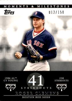 2007 Topps Moments & Milestones #18-41 Roger Clemens Front