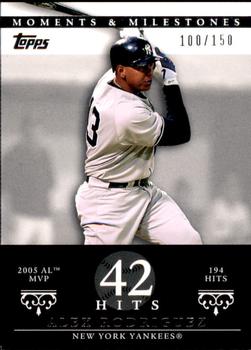 2007 Topps Moments & Milestones #35-42 Alex Rodriguez Front