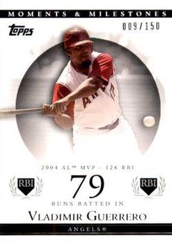 2007 Topps Moments & Milestones #40-79 Vladimir Guerrero Front