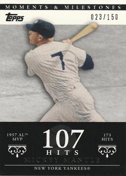 2007 Topps Moments & Milestones #75-75 Mickey Mantle Front