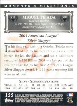 2007 Topps Moments & Milestones #155-26 Miguel Tejada Back